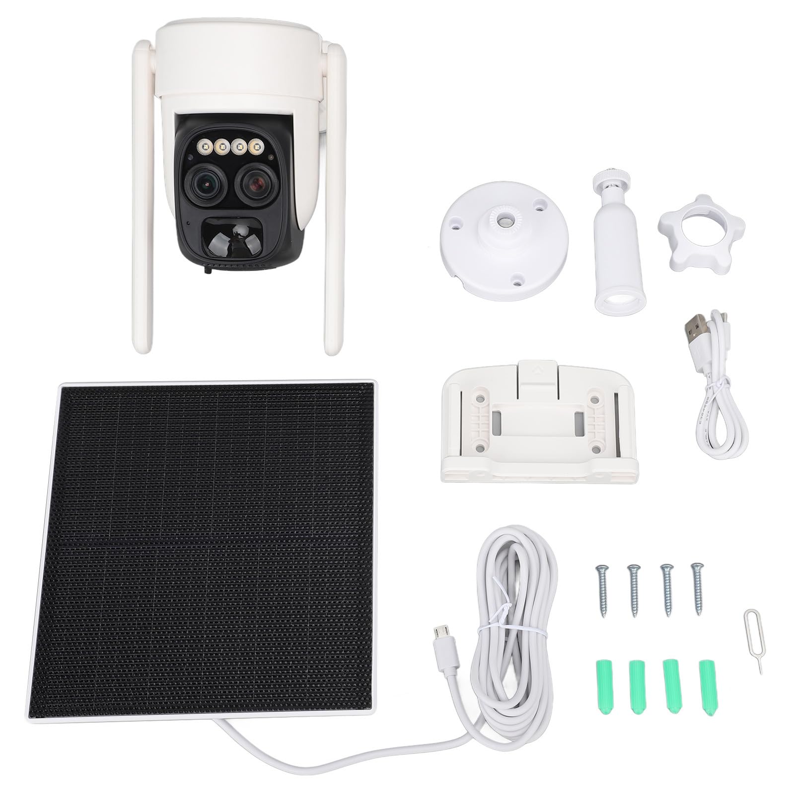 Baby Monitor Telecamera Rotante a 360 Gradi con Vista Notturna Connessione Monitoraggio Esterno Baby Monitor for Monitoraggio Neonati e Interazione Genitori-Figli