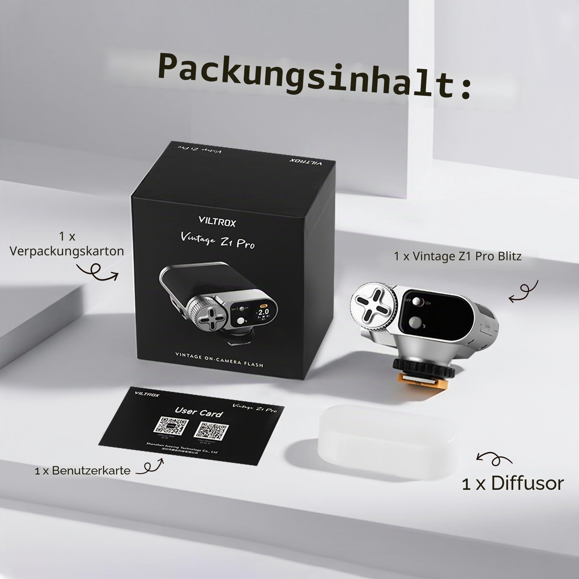 Viltrox Vintage Z1 Pro TTL Retro On-Kamera-Blitz mit Touch-Display, 24Ws 1s Recycle GN12 CCT 6000K ± 200K Mini-Blitz für tragbare Fotografie Beleuchtung (für Fuji)