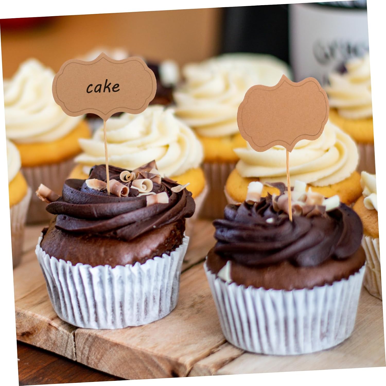 Chalk Toothpick Toppers Food Markers for Birthday Wedding Buffet Dinner Decor
