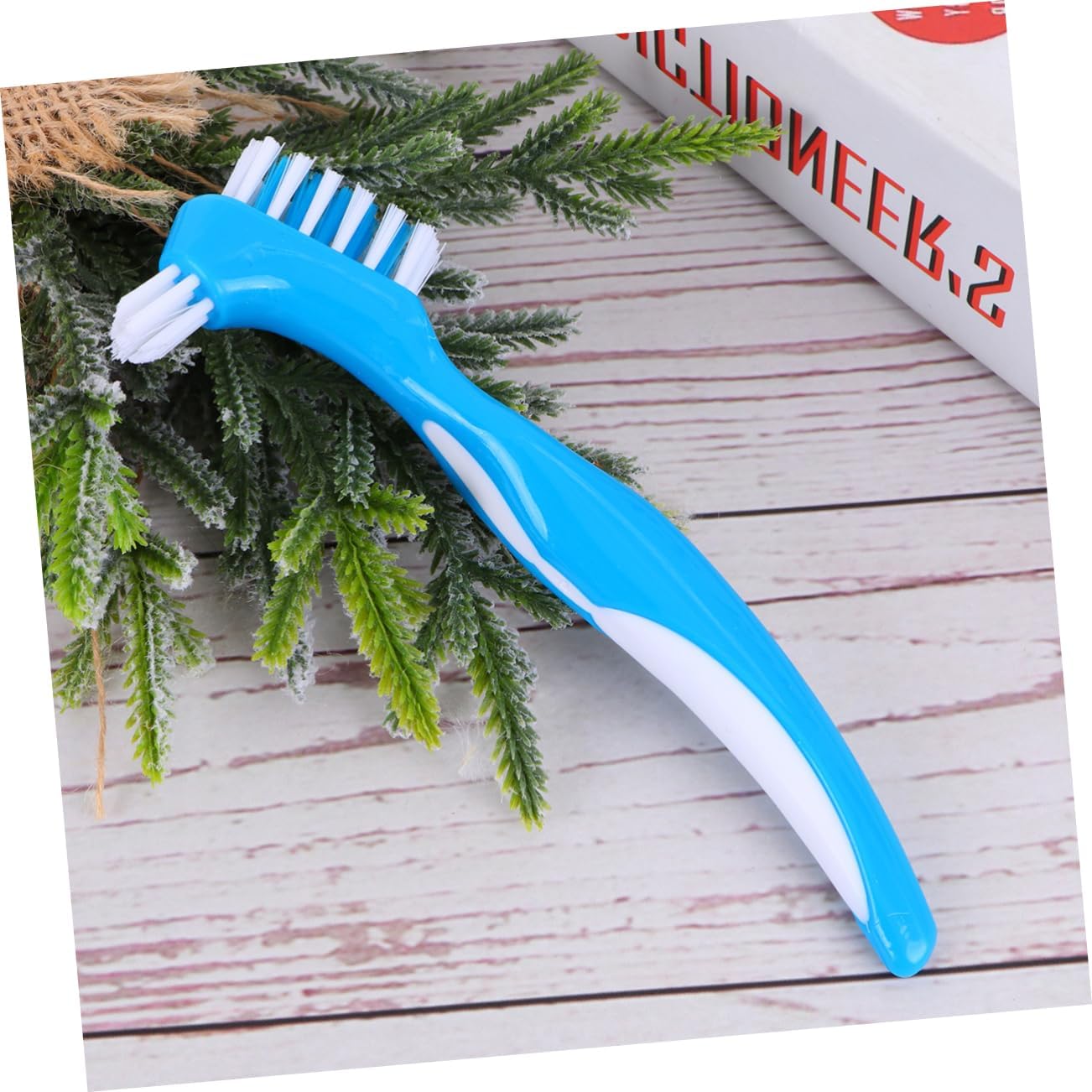 6pcs Double Sided False Teeth Brush with Soft Bristles Non Slip Handle Dental Toothbrush for Home Oral Care and Denture Cleaning
