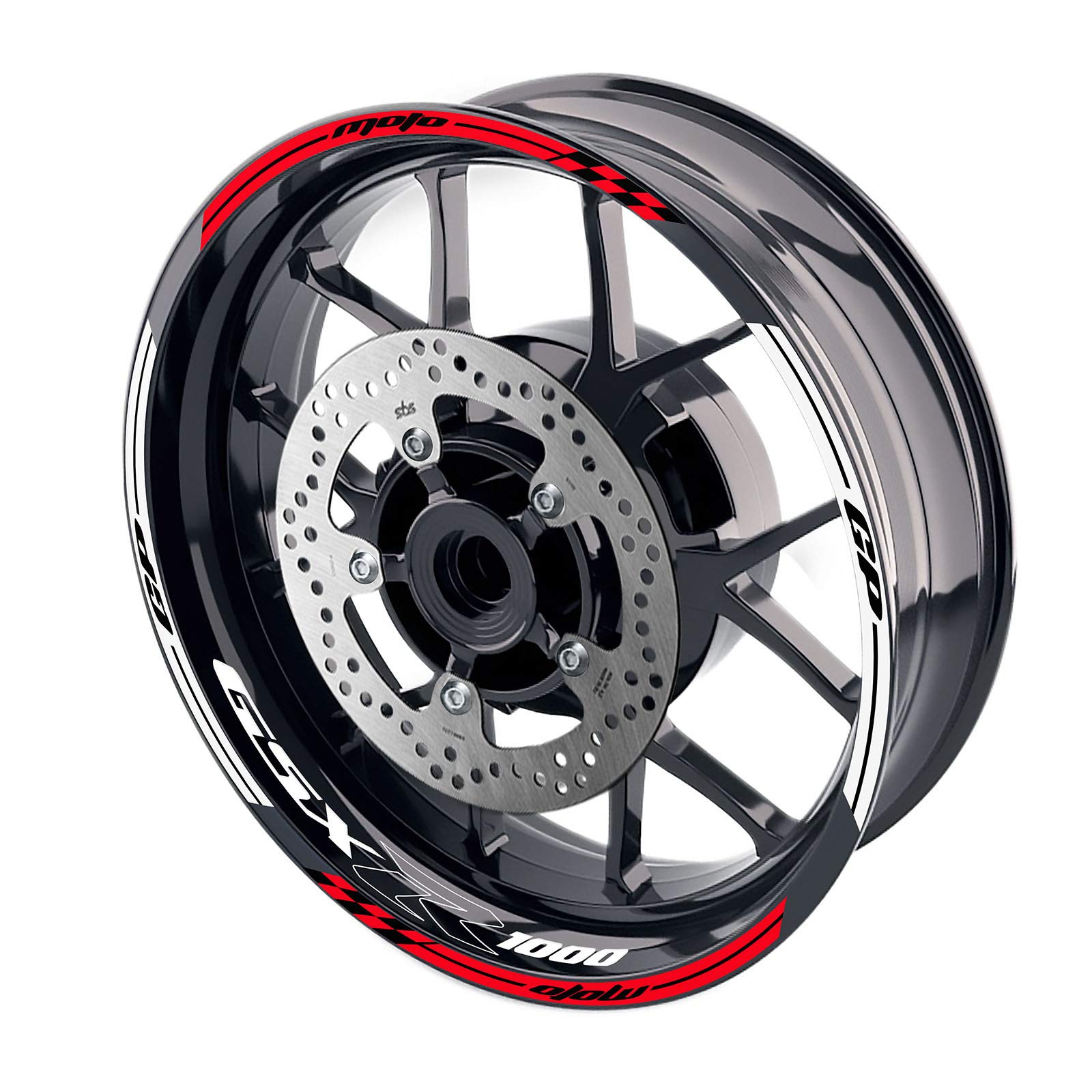 Amazon | MC Motoparts 17インチ ホイールリムステッカー ストライプ 