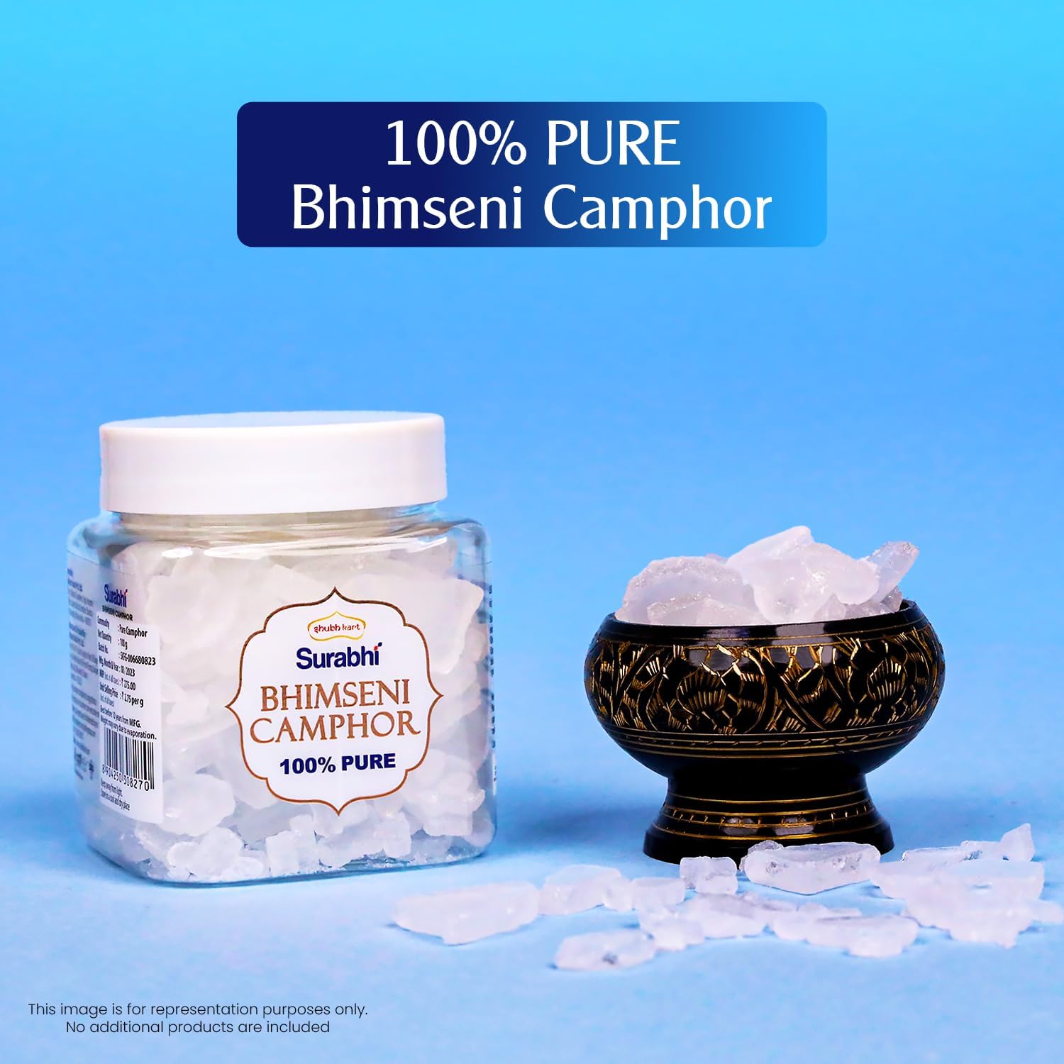 Shubhkart Bhimseni 100% Pure Camphor 500 gm