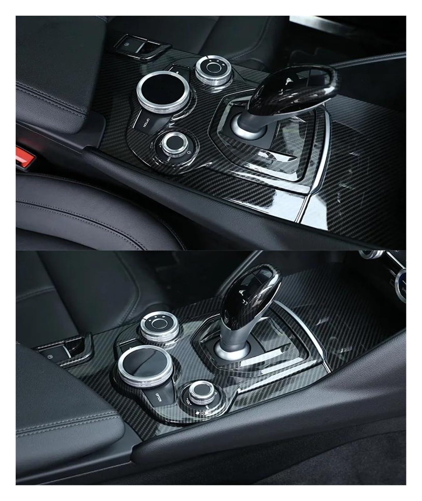 Cornice Per Aria Condizionata In Carbonio Stile Per Alfa Romeo Giulia E Stelvio 2016-2020 - Accessorio Auto