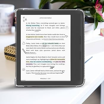Kobo Libra 2 本体 7インチ HD E Ink カバー付き Amazon.com: Clear Case for 7 inch Kobo Libra Colour/Kobo