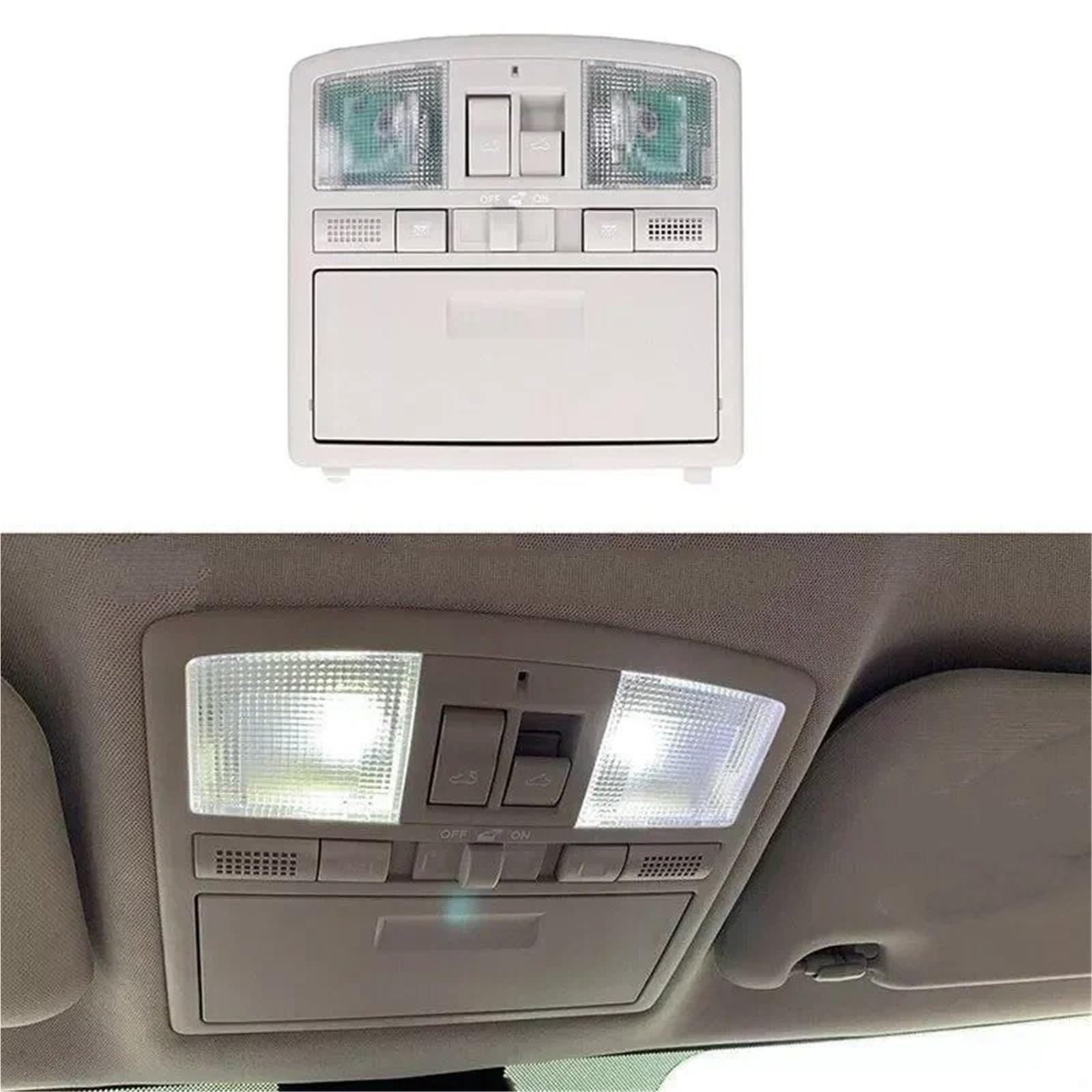 Per Mazda 6 09-13 CX9 09-15 Console Testa Mappa Con Interruttore Tetto Apribile Lampada Lettura Occhiali Sole GS4C-69-970D-75 Lampada Lettura Sul Tetto