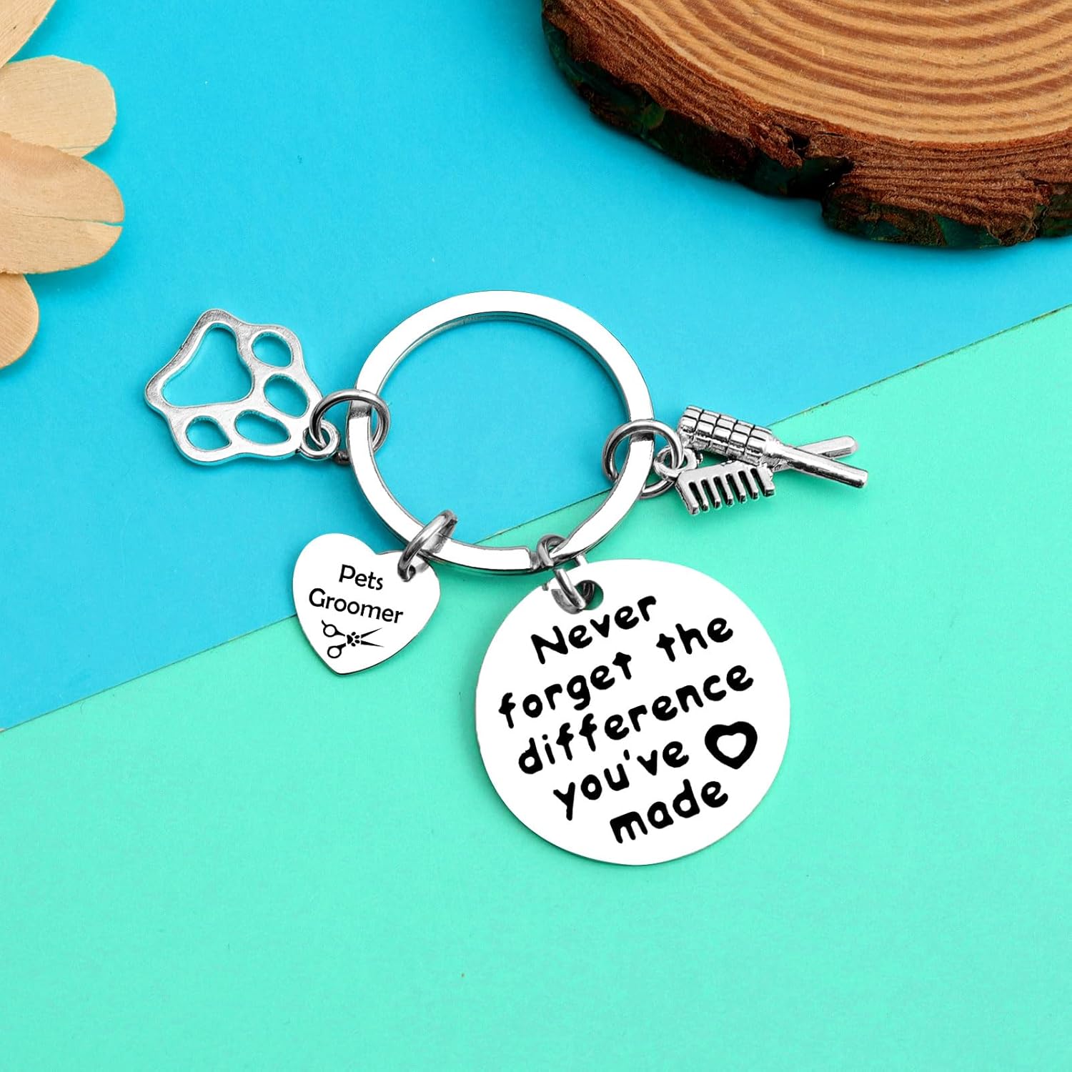Dog Groomer Appreciation Gifts Keychain Pet Groomer Gifts for Women Men Thank You Gifts for Dog Hairdresser Funny Pet Beautician Gift Dog Stylist Presents Jewelry Dog Owner Gifts for Friends Coworker - Image 4