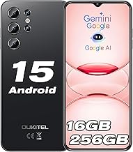 OUKITEL C1 Pro Mobile Phone Without Contract Android 15, 16GB + 256GB/1TB Smartphone Without Contract, 5150mAh Smartphone Cheap, 6.52 Inch HD+, 13MP Camera Simlock-free Mobile Phones, Gemini AI/Dual