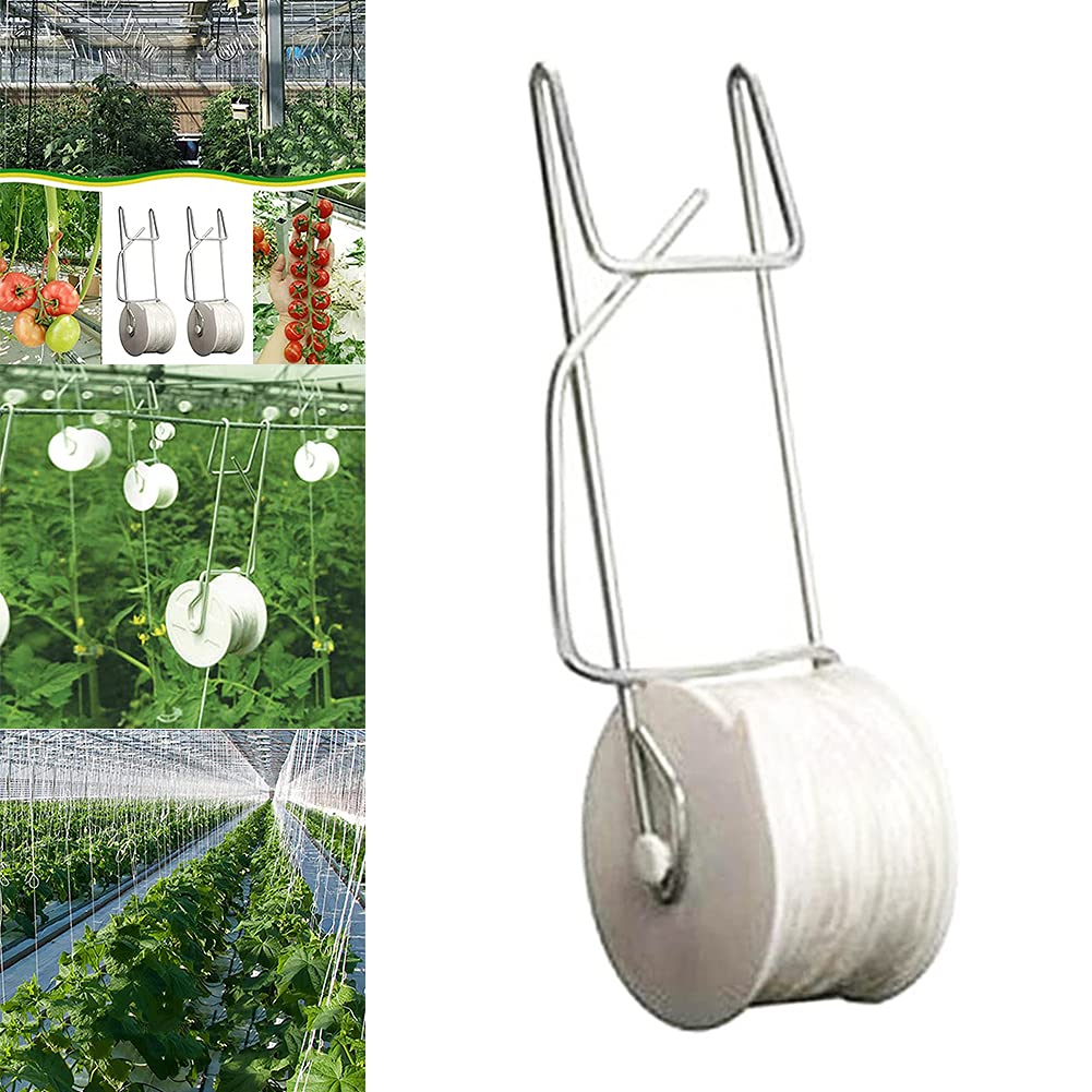 SANOU Tomatenhaken 100Stk Tomato Hooks mit 60Stk Tomatenclips - Tomaten Haken Tomatenstützhaken