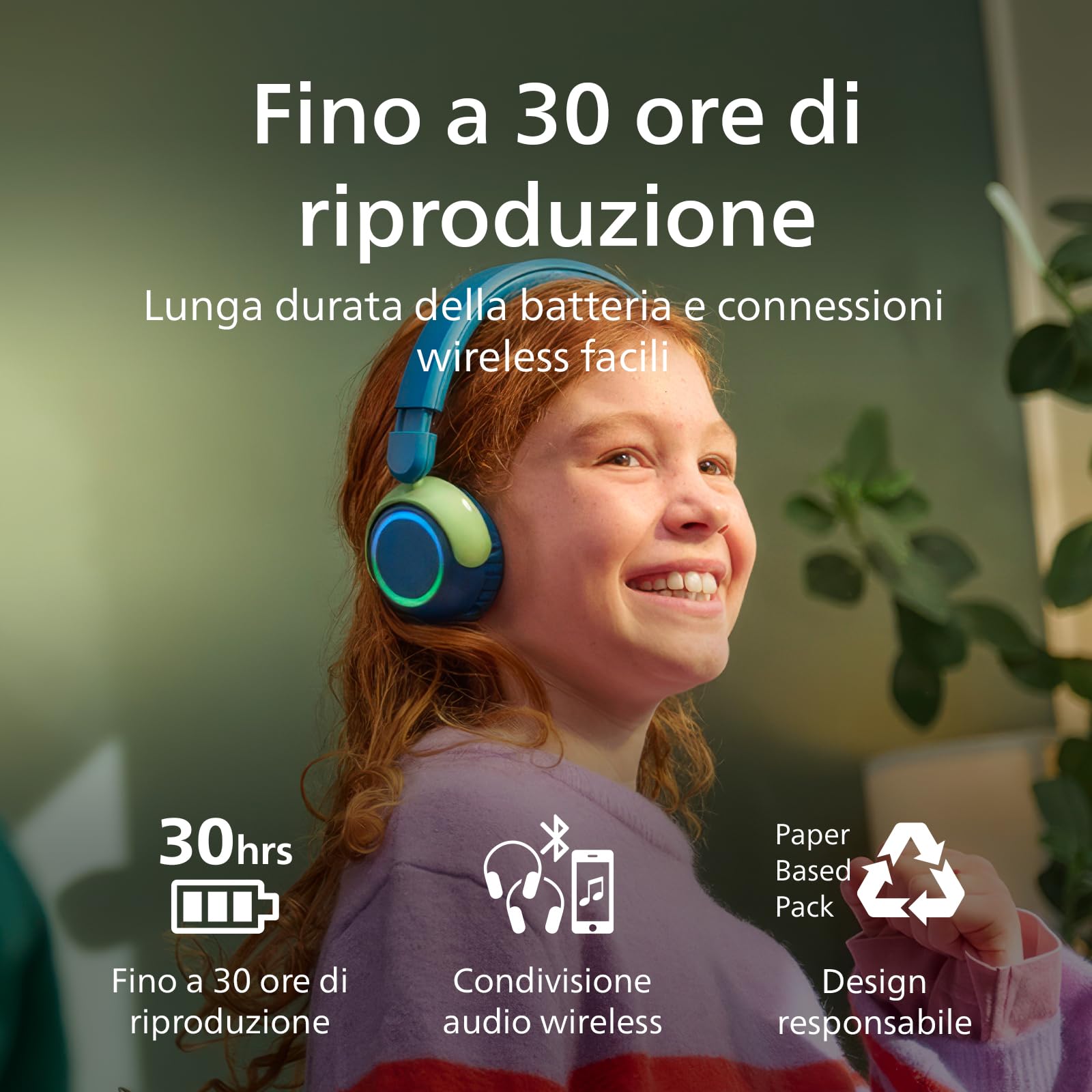 Philips TAK4200CT Serie 4200 Słuchawki dziecięce on-ear bezprzewodowe 45h