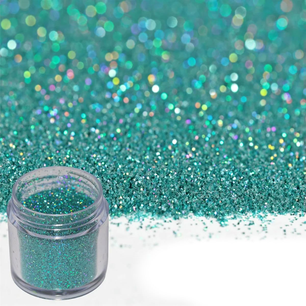 Decorazioni per Unghie con Glitter olografici Lucidi da 10 ml, Polvere Laser per Manicure