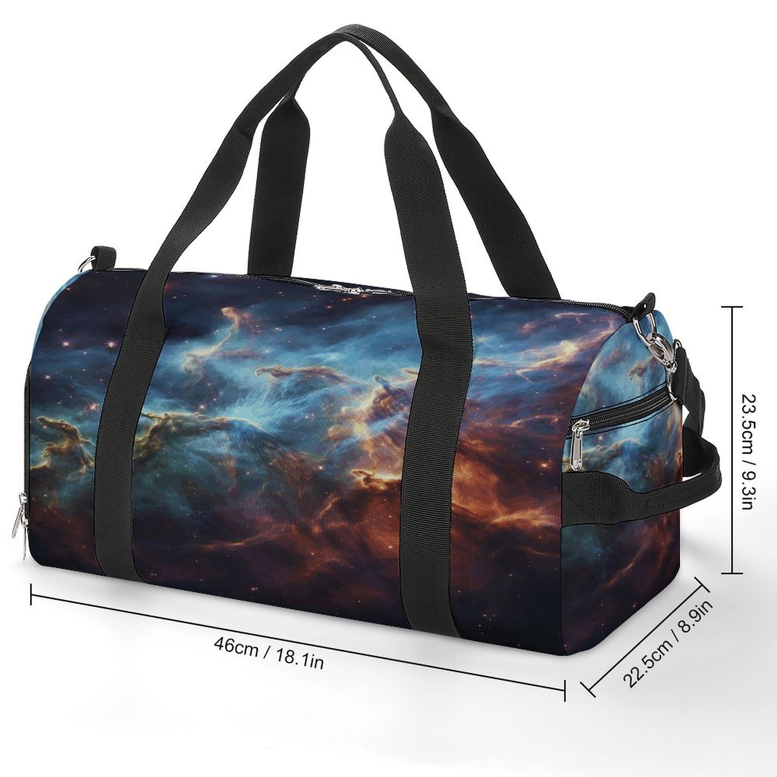 Turnbeutel für Damen und Herren, Universum, Galaxie, Weltraumdruck, wiederverwendbar, Turnbeutel mit Schuhfach, Stil, Einheitsgröße, modern, Stil:, Einheitsgröße, Modern