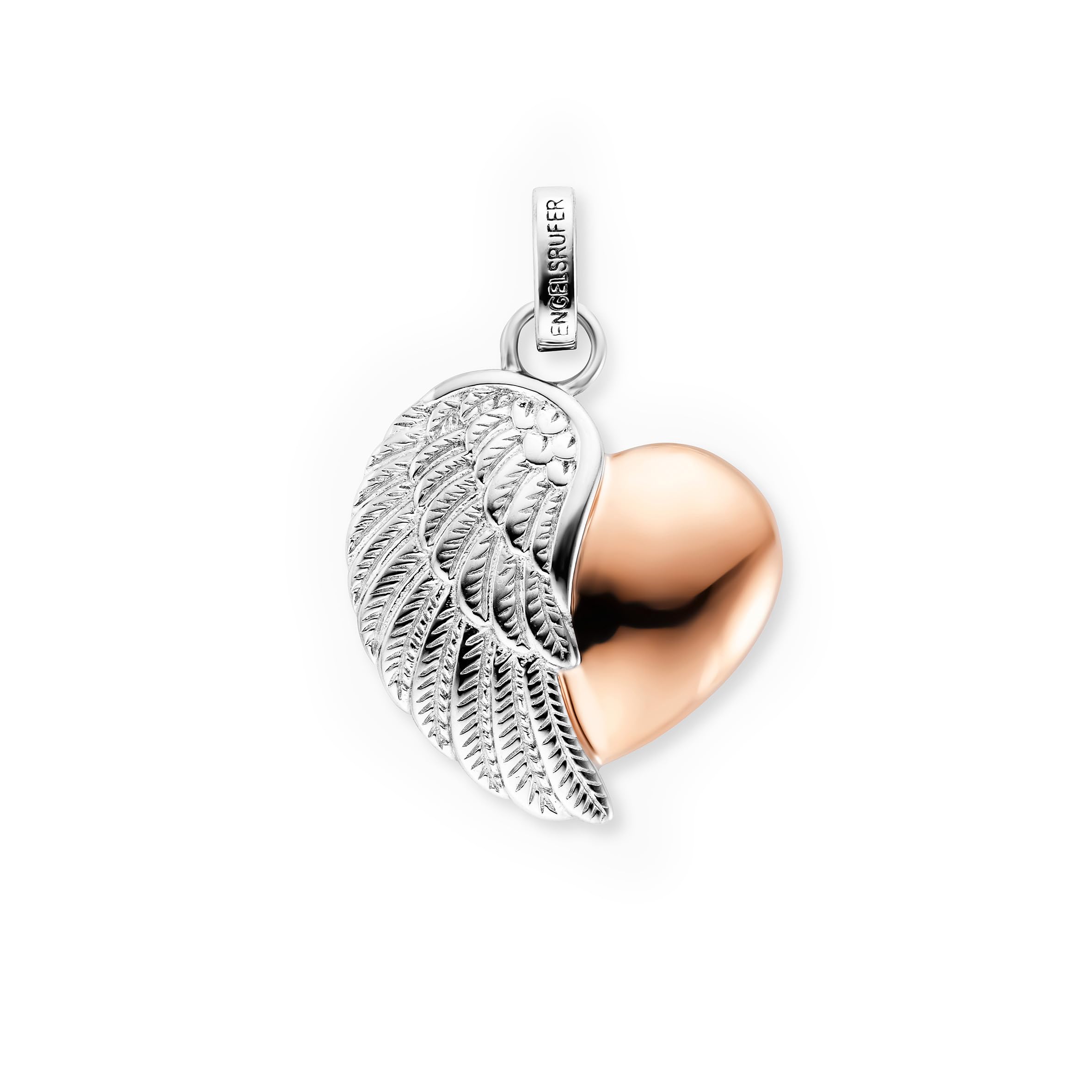 Engelsrufer Damen Herzflügel Anhänger für Halskette Bicolor aus Sterling Silber - Ösenverschluss - nickelfrei