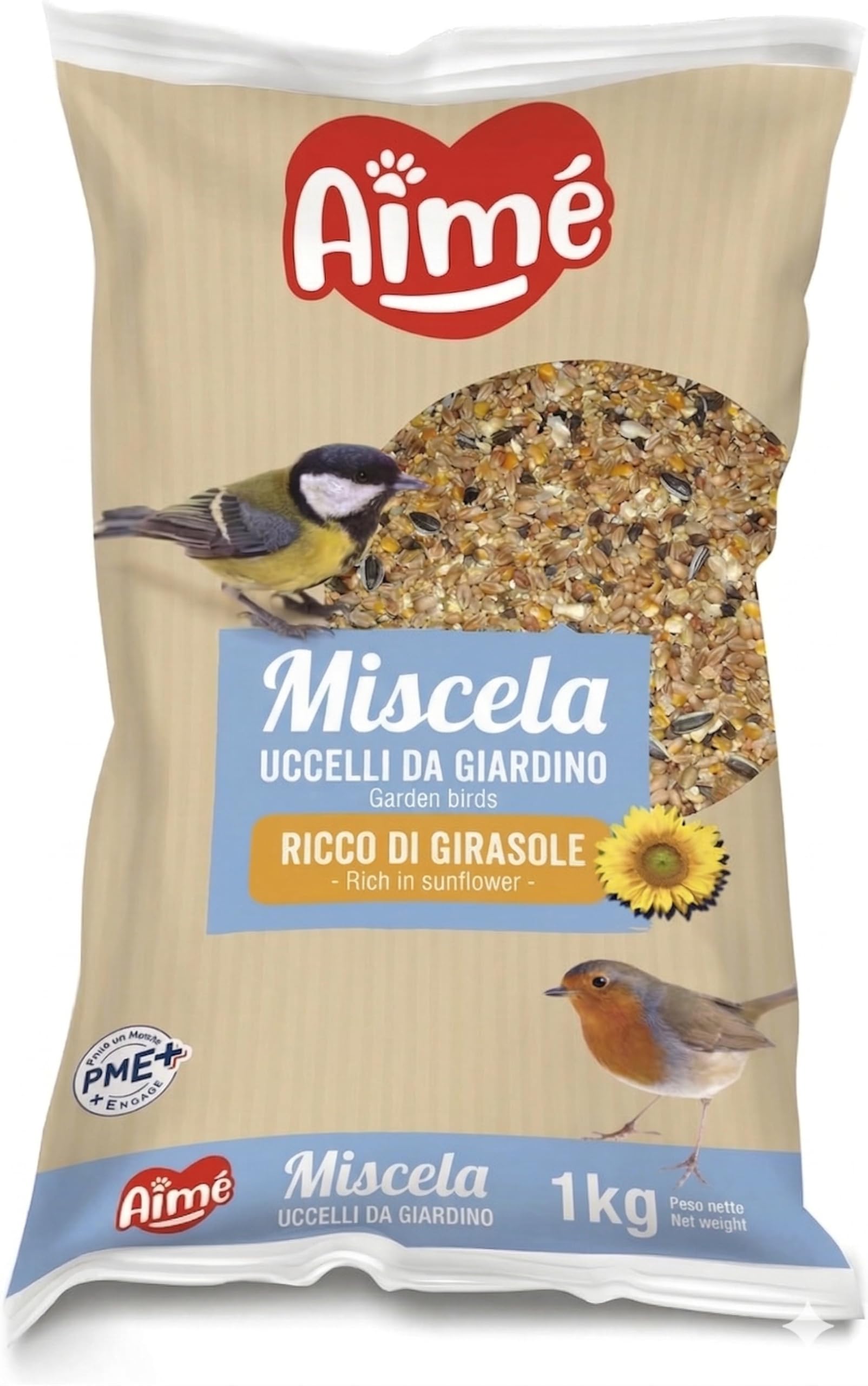 Nature Mix+ Mélange de graines pour oiseaux 1kg