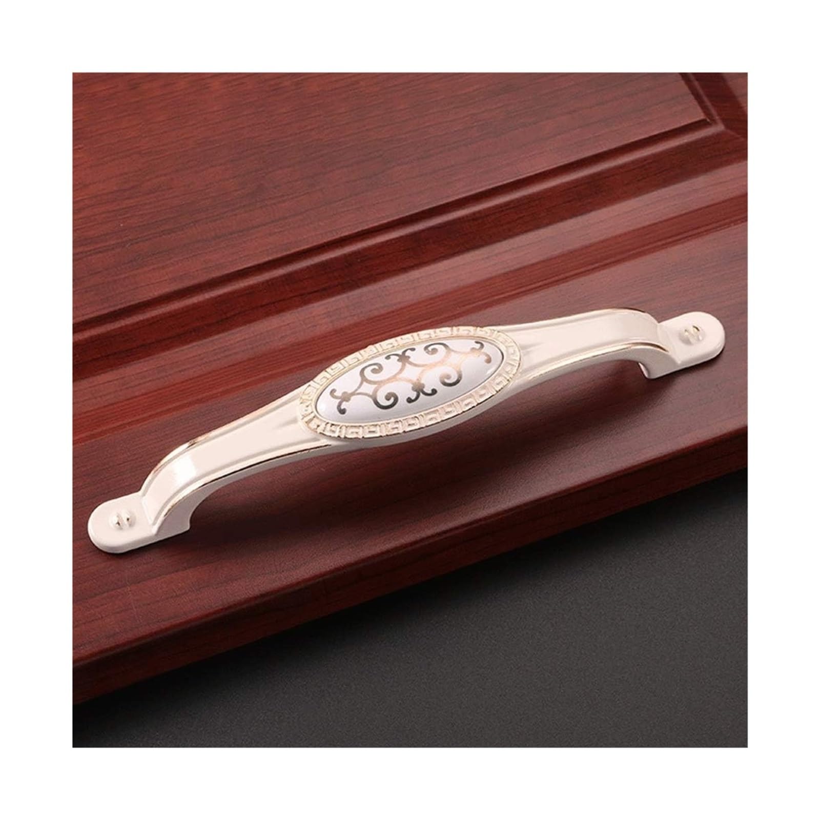 EBZFASO European Style Handles, Zinc Alloy Cabinet Handles 10 Pack White 128mm For Door Drawer Furniture