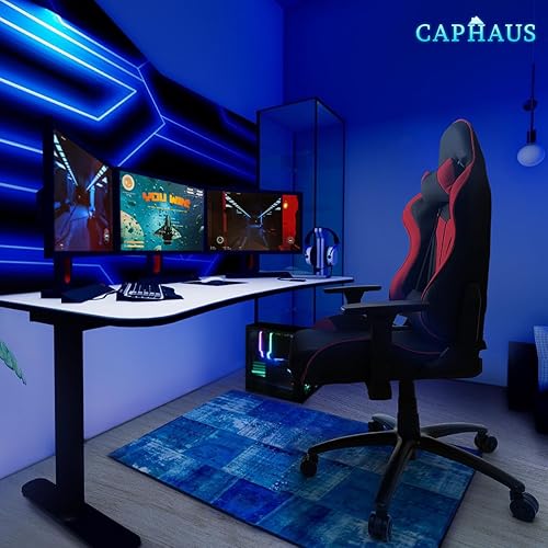 Miniatura 7 de CAPHAUS Silla para juegos de grado comercial, cilindro mejorado y reposabrazos 3D, Silla ergonómica de videojuegos, Silla de oficina de altura