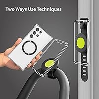 Vista 4 de BONE Soporte magnético para teléfono de fitness, soporte MagSafe para teléfono para entrenamiento y gimnasio, correa de silicona sin arañazos