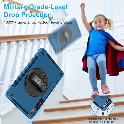 Vista 141 de Funda para Galaxy Tab S10 Ultra/S9 Ultra/S8 Ultra 14.6 INCH: Funda protectora de TPU para Samsung Tablet S9 Ultra/S8 Ultra 14.6" con soporte - Asa