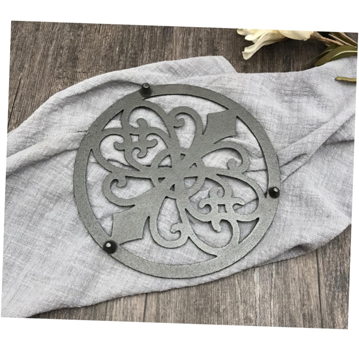BRASSTAR Tappetino decorativo in ghisa a forma di gufo termoisolante
