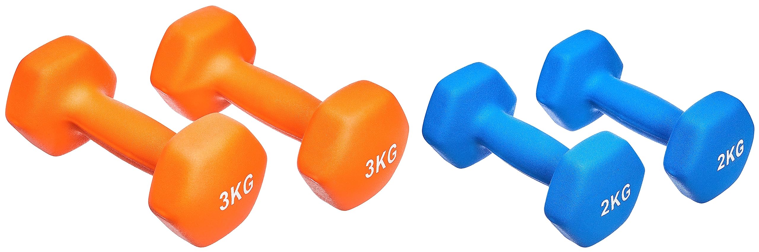 AmazonBasics Neoprene Dumbbell Pair, 2 x 3Kg & AmazonBasics Neoprene Dumbbell Pair, 2 x 2Kg-image-33