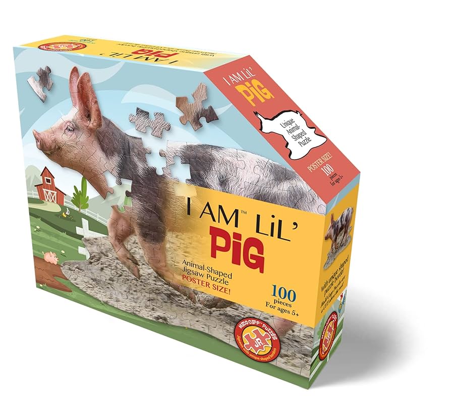 Amazon.com: Madd Capp Lil' Pig 100 Piece Jigsaw Puzzle for