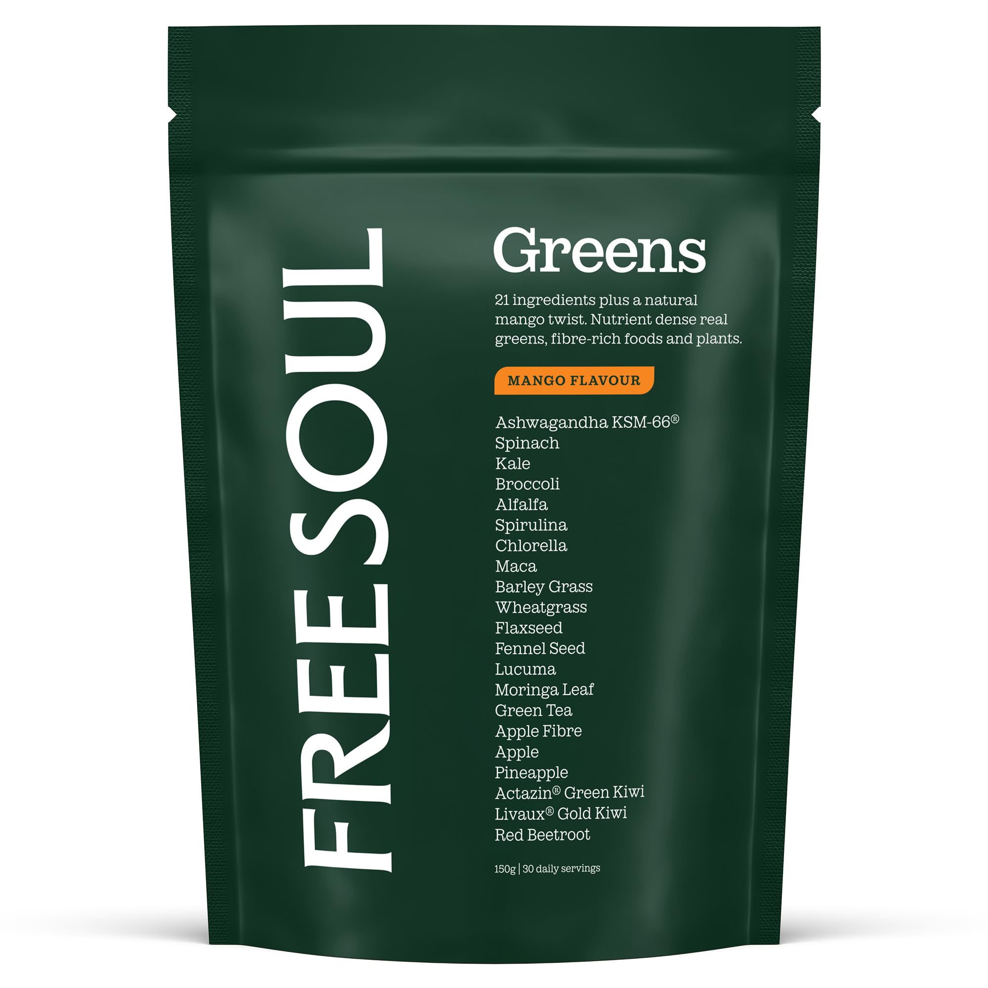 Free Soul Greens | 21 Superfoods & Adaptogens Including KSM-66 Ashwagandha