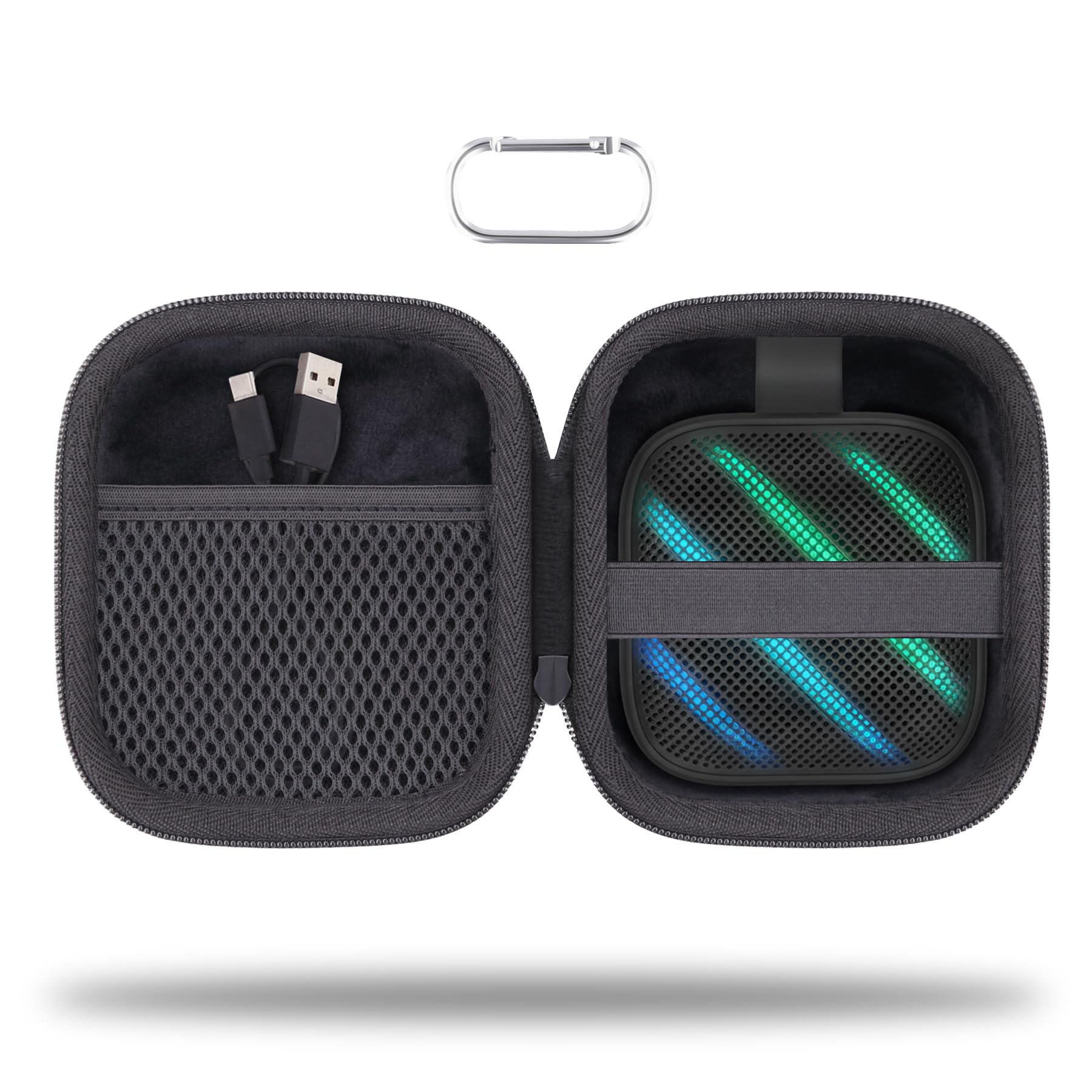 for Anker Soundcore Boom Go 3i Bluetooth Speaker Hard Travel Case, Black