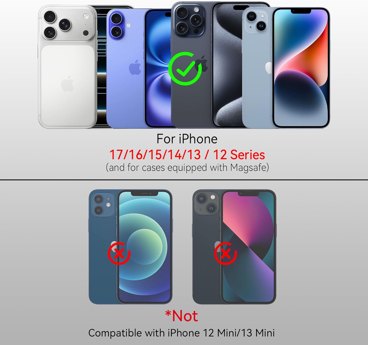 Vinich for MagSafe Wallet Magnetic RFID Blocking Card Holder Compatible with MagSafe Phones and Cases, Strong Magnet Minimalist Phone Wallet for iPhone 17/16/15/14/13/12/ Pro/Max/Plus, Desert Titanium - Image 4