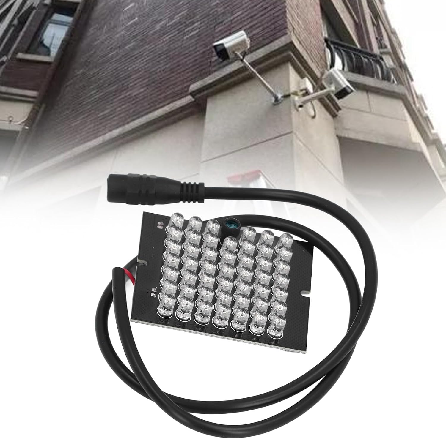 940nm DC12V Infrared Camera Lamp Board 48 LEDs Automatic Sensing Night Vision Auxiliary Light for CCTV Security Camera, Night Vision IR Infrared Light