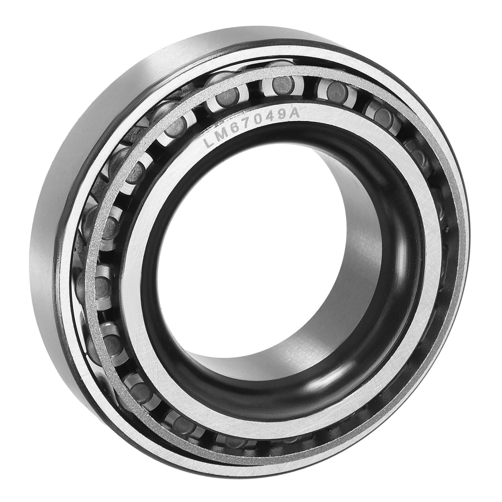 sourcing map LM67049A/LM67010 Ensemble de roulements à rouleaux coniques et coupelles, alésage de 3,2 cm x 5,9 cm de diamètre extérieur x 1,7 cm d'épaisseur, ensemble de roulements coniques en acier