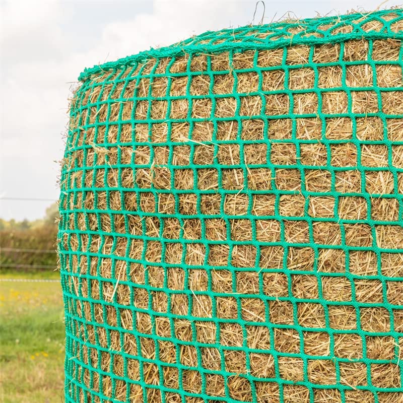VOSS.farming Rete Porta Fieno, Rete per rotoballe, Rete per rotopresse, 1,60 x 1,60 m, Maglie 4,5 x 4,5 cm, Verde