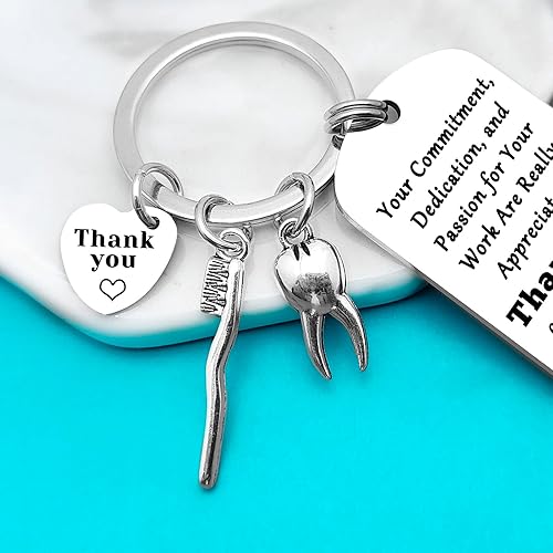 Miniatura 6 de Xiahuyu Regalos para dentistas, llavero, regalos de agradecimiento al dentista, regalo de higienista dental, regalo de asistente dental, regalo de