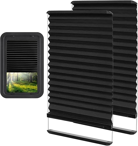 Persiana plisada fina de repuesto compatible con puertas de entrada preparadas Lippert, puerta de entrada Lippert, 12 x 21 pulgadas, para puertas de