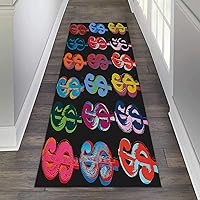 Vista 18 de Alfombra fresca de águila calva, color rojo oscuro y dorado, alfombra de 100 dólares, alfombra de pasillo para lavandería, cocina, alfombras