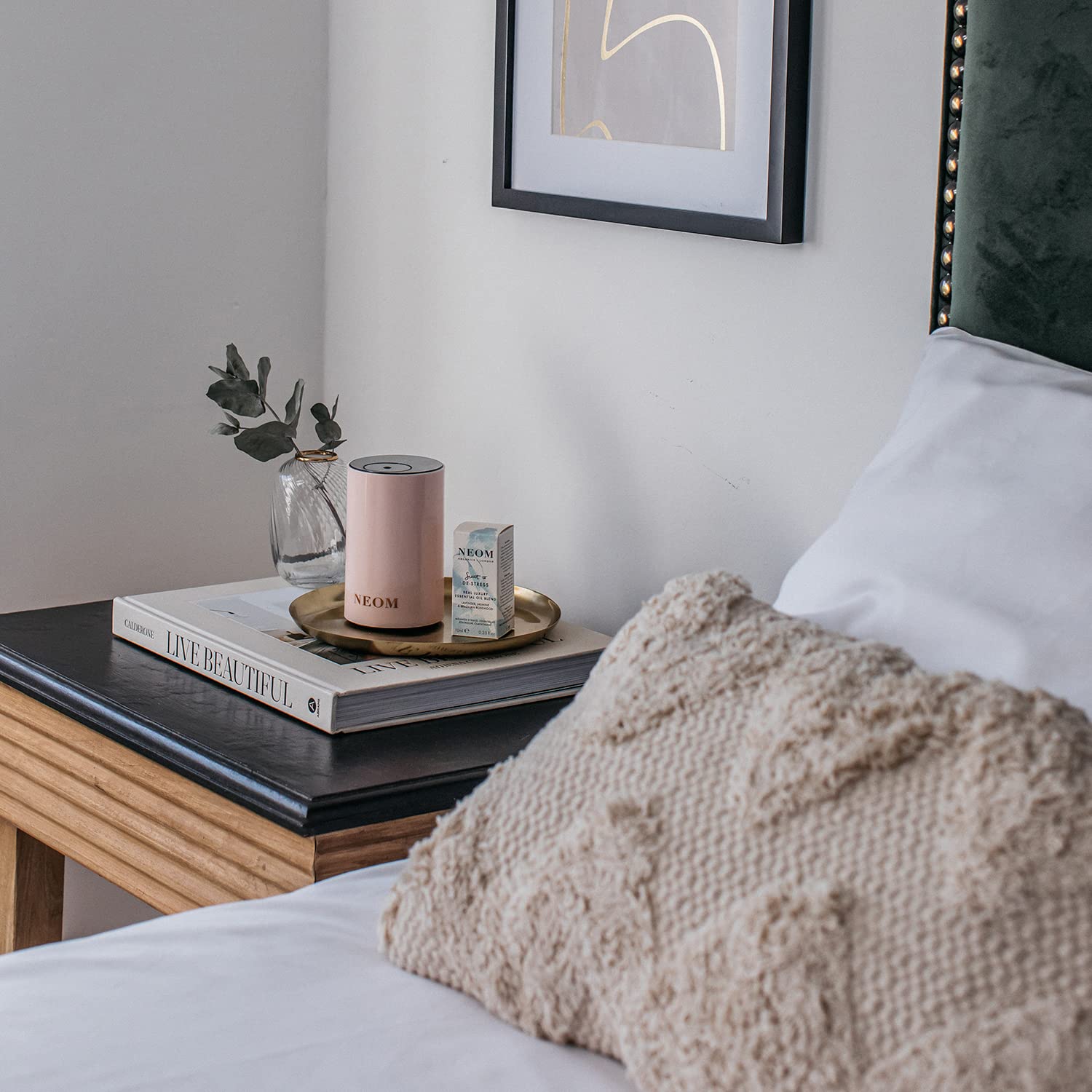 NEOM Portable Wellbeing Pod Mini Essential Oil Diffuser Nude