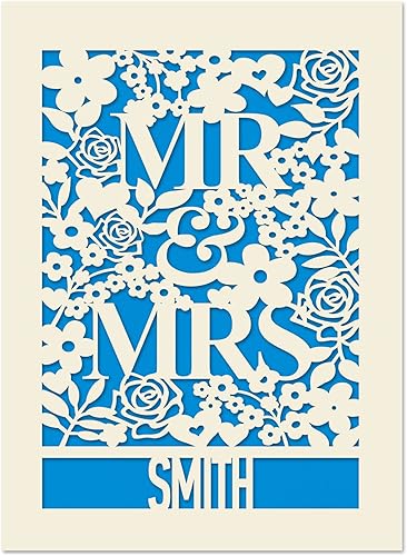 Tarjeta de boda personalizada, tarjeta de aniversario de boda, tarjeta de felicitación de boda, cortada con láser, tarjetas de felicitación para