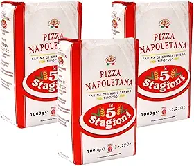 Farinha de trigo 00 Italiana Le 5 Stagioni - Napoletana Pack c/ 3