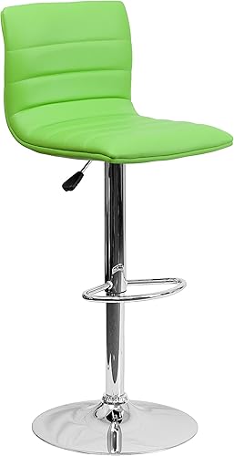 Miniatura 20 de Flash Funiture silla de bar ajustable con base cromada, Acero Vinilo, Marrón Marrón,Negro -,Gris,Blanco,Verde,Púrpura,Amarillo,Borgoña,Rojo -