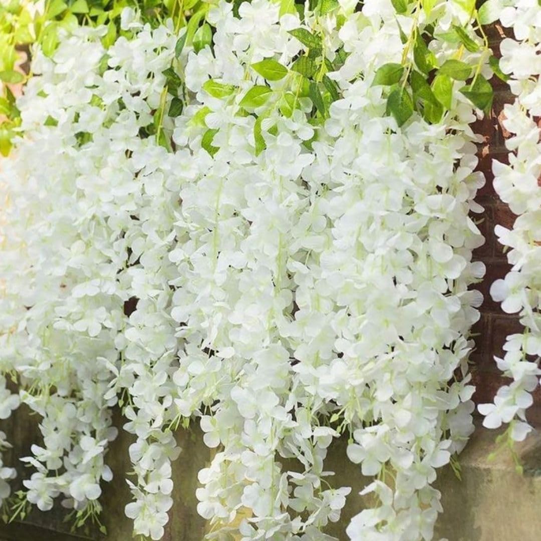 Peach Wisteria Garland - 6 Pieces for Diwali & Events -22