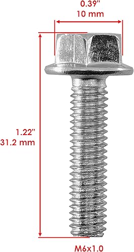 Miniatura 5 de Caltric Juego de clips y pernos para capó de guardabarros de tractor (15 piezas) para John Deere 4400, 4310, 4300, 4210, 4200 (negro)