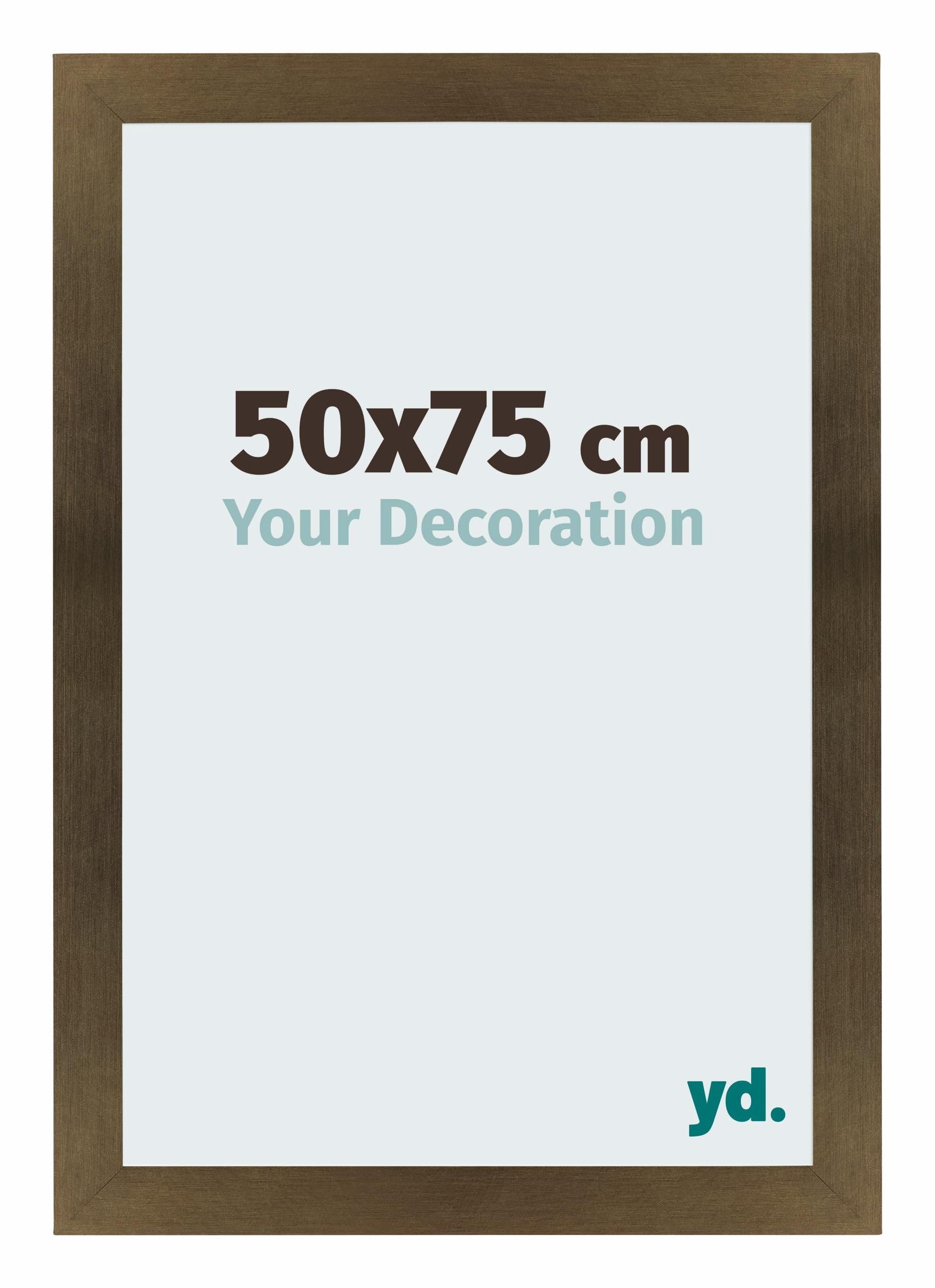 Your Decoration - Picture Frame 50x75 cm - Bronze Design - Decorative Wall Frame in MDF with Antireflection - Frame 50x75 - Mura