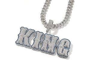 Custom Chain for Men: Iced-Out Pendant Name Necklace