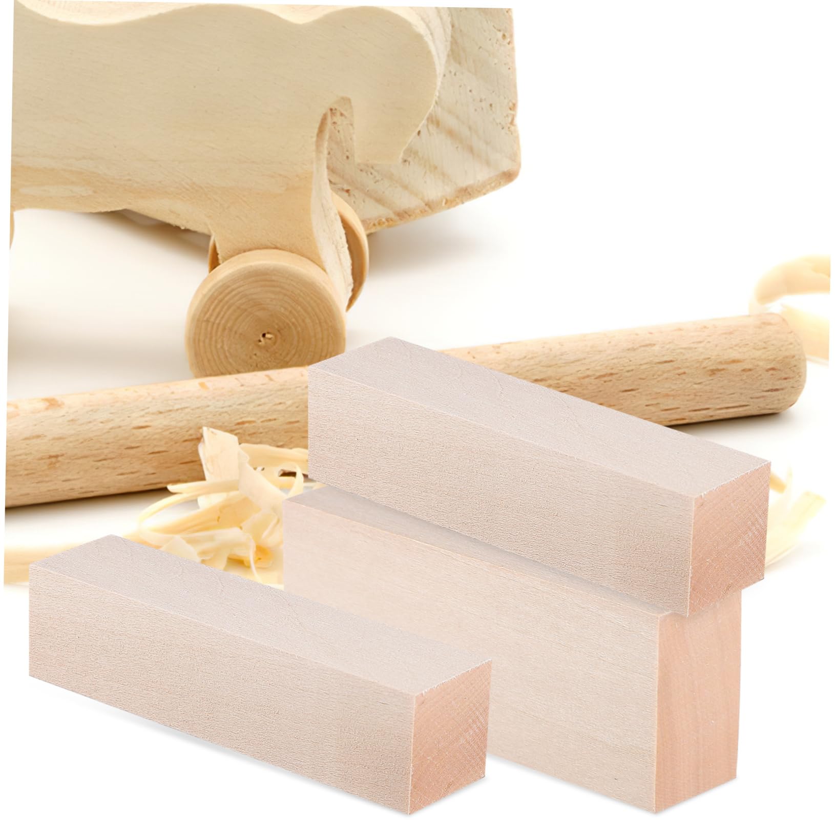 Listones De Madera Sin Tratar Para Manualidades, Palitos Cuadrados De Tilo 14 Piezas, Tamaño 10x2.5x2.5cm y 10x4x2.5cm, Aficionado Al Bricolaje, Proyectos Creativos, Uso Artesanal