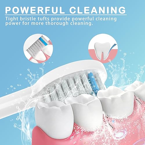 Miniatura 5 de Cabezales de repuesto para cepillos de dientes compatibles con Waterpik Sonic Fusion SF01 SF02Sonic Fusion 2.0 SF03 SF04, 6 cabezales de repuesto