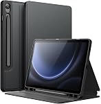 JETech Case for Samsung Galaxy Tab S10 Lite / S10 FE / S9 FE 10.9-Inch with S Pen Holder, Slim Folio Stand Protective Tablet Cover, Multi-Angle Viewing (Black)