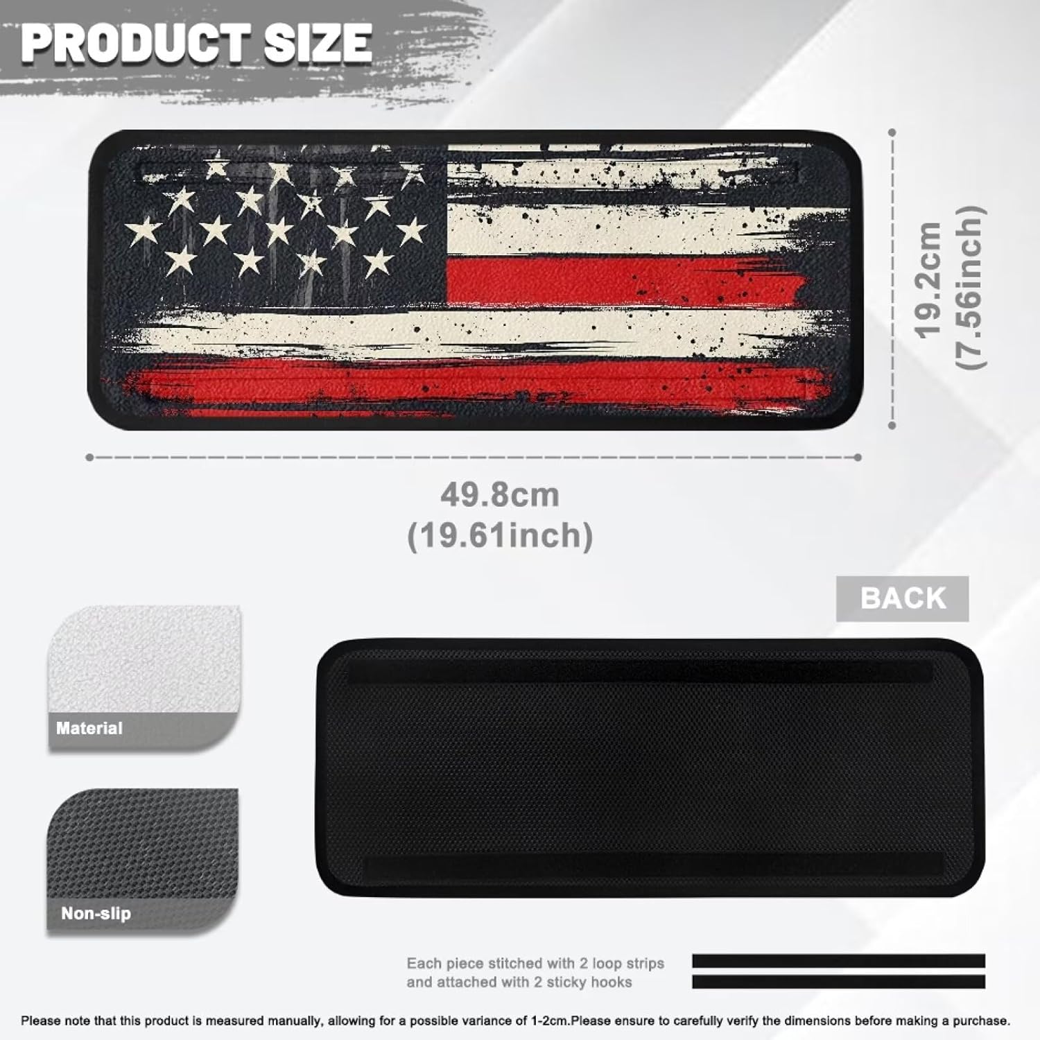 XYZCANDO American Flag Camper Step Covers 4 Pack Rv Step Carpet for Campers Washable Rv Step Cover for Mobile Home Soft Outdoor Stair Treads for RV Stair Mats Gift for Birthday