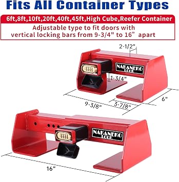 Shipping Container Lock, Semi Trailer Cargo Door Lock, Combination