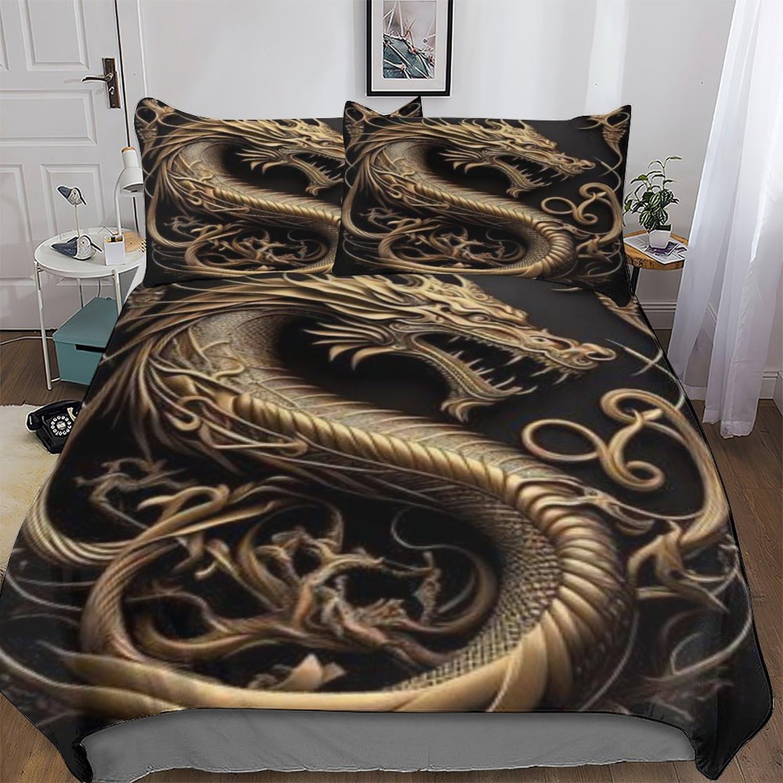 Linge de lit king dragon pour en finir avec une chambre terne