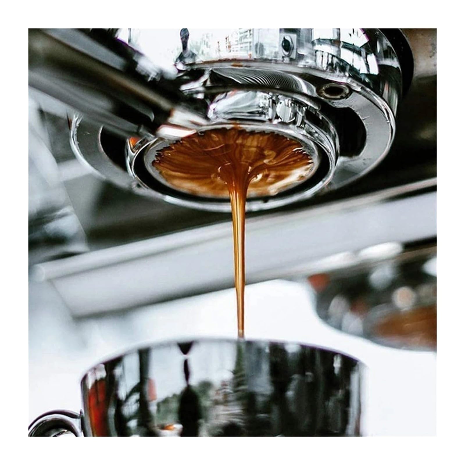 Portafiltro,Compatible Con Delonghi 51mm Portafiltro Sin Fondo 2 Oídos | Acero Inoxidable Piezas De Repuesto Manija Cafetería A Prueba De Fugas Antideslizante