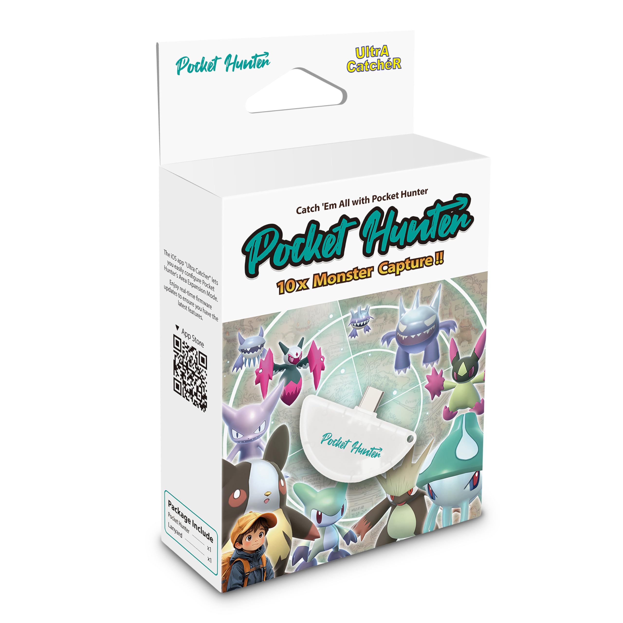 Pocket Hunter - Auto Catch Device for Mobile Gaming, White, 2.1 inches (L) x 1.3 inches (W) x 0.4 inches (H) - Image 3