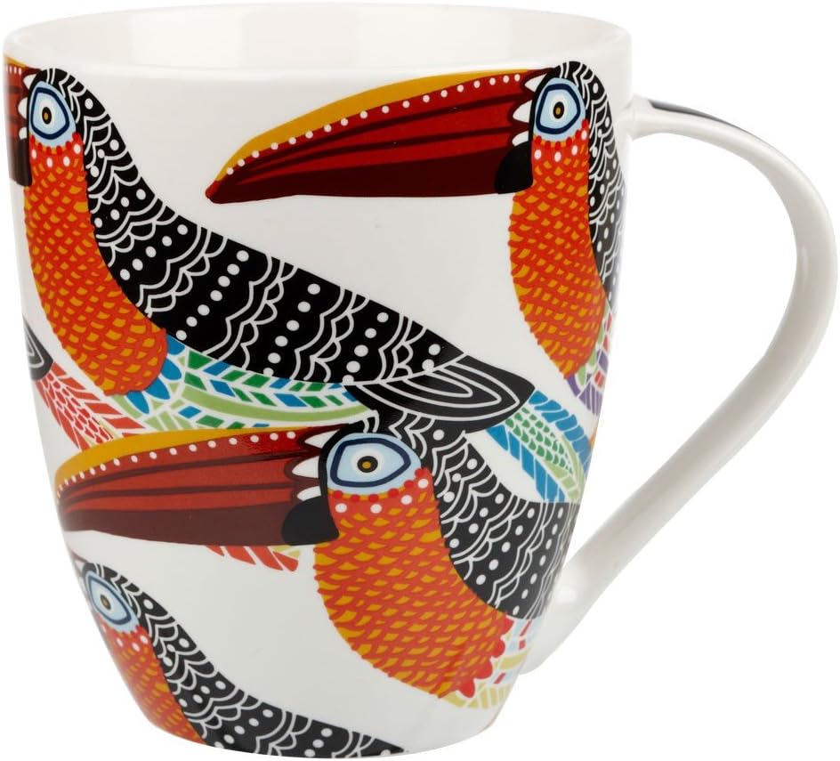 Queens PARB00061 Tribal Toucans Mug - Multi-Colour